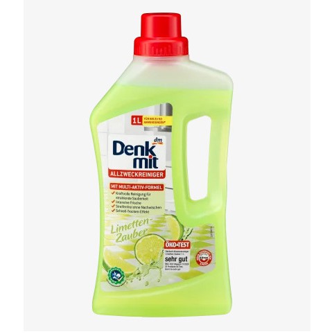 Nước lau sàn gỗ, sàn gạch Denkmit 1L – Nội địa Đức