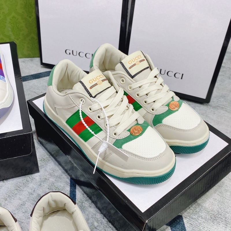 Giày thể thao guci kẻ chéo hoạ tiết fullbox