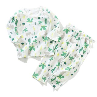 Bộ dài tay chất cotton tre, khuy cài vai QATE148, quần áo cho bé Namkidshop