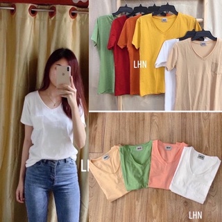 Áo thun cổ tim phom vừa