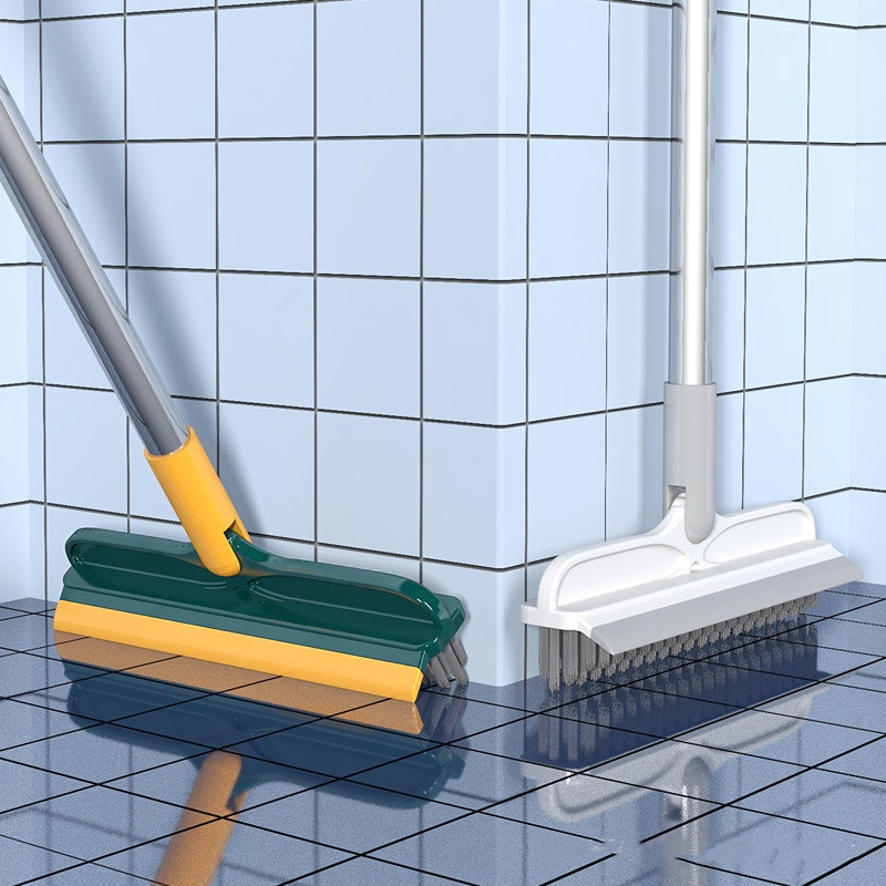 Bàn Chải Vệ Sinh Sàn Nhà 2 Trong 1 Cán Dài Tiện Dụng