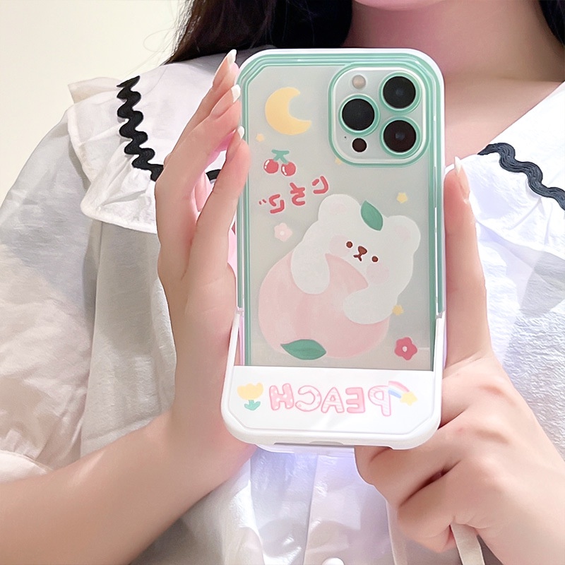 Ốp Điện Thoại Silicon tpu Có Giá Đỡ Ẩn Cho  iphone13Promax 12Pro 11 7 8