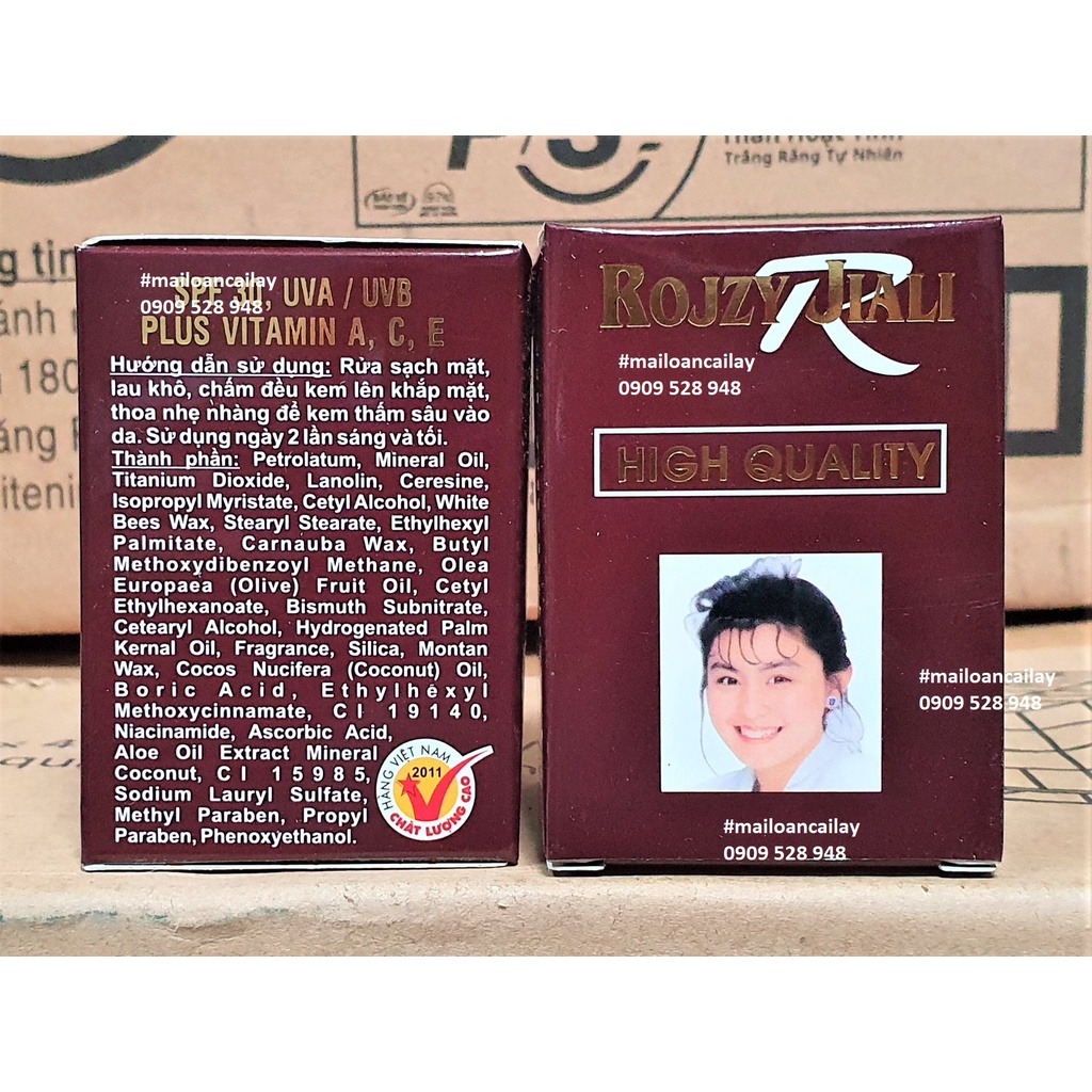 Kem Dưỡng Trắng Da Rojzy Jiali Bông Hồng Nâu 10g
