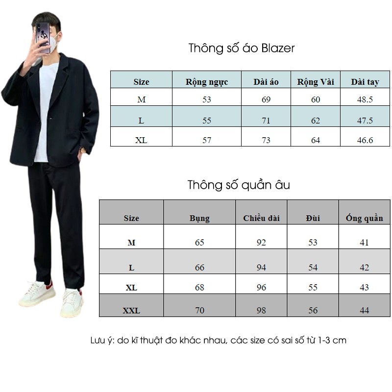 Áo khoác Nam, Áo Blazer Nam phong cách Hàn Quốc - BZ01 | BigBuy360 - bigbuy360.vn