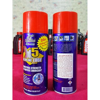 Chai xịt vệ sinh sên X5 - tẩy gỉ và bôi trơn đa năng