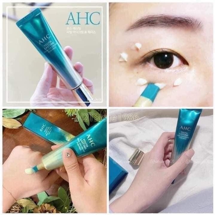 KEM MẮT AHC YOUTH LASTING REAL EYE CREAM FOR FACE ( MÀU XANH ) - 30ML