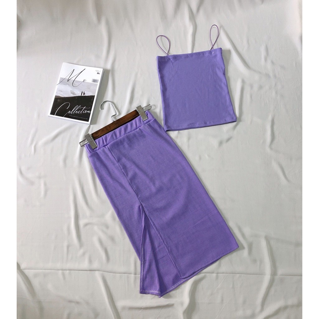 Chân váy thun bozip xẻ tà xinh siểu hot hit | BigBuy360 - bigbuy360.vn