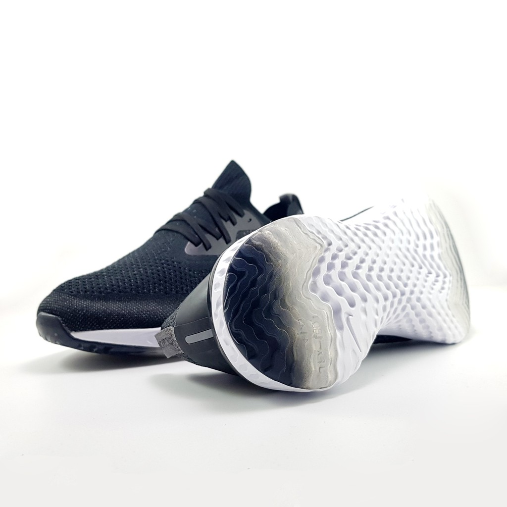 [full box] Giày Sneaker Epic React Flyknit Đen bạc