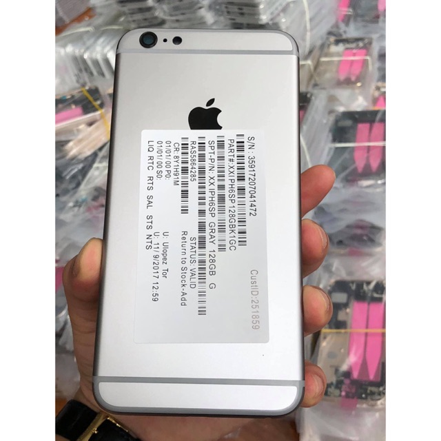 Vỏ (Sườn) Iphone 6S Plus Zin tăng kèm phím, khay sim