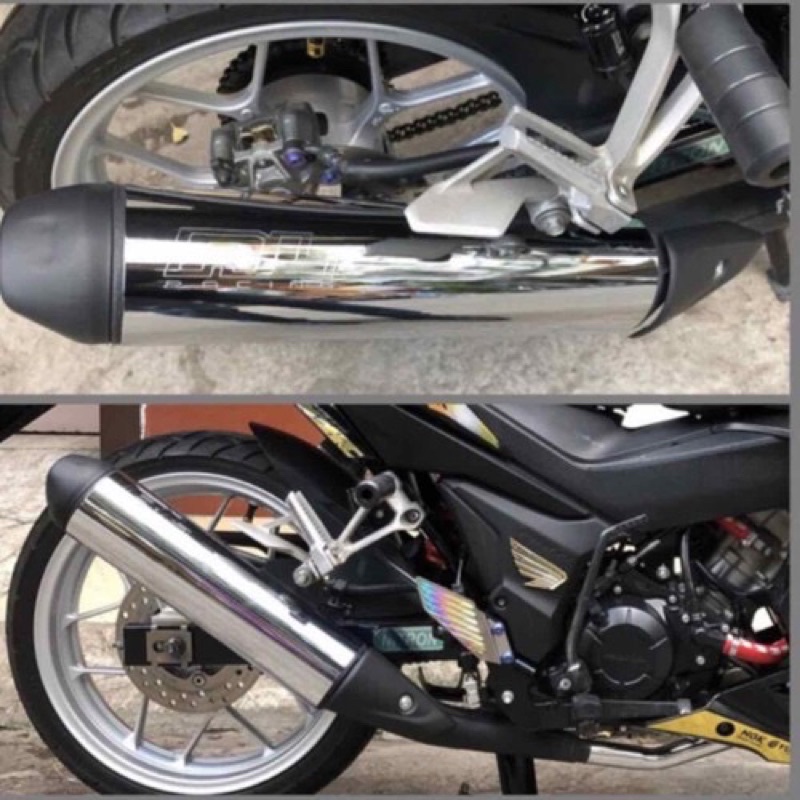 Pô redleo sonic full cổ inox lắp winner sonic raider FI satria FI  ex150