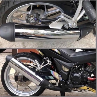 Pô redleo sonic full cổ inox lắp winner sonic raider FI satria FI ex150