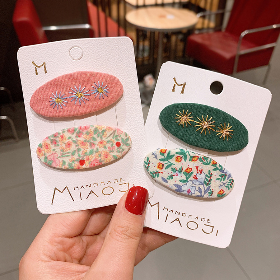 Set 2 kẹp tóc thiết kế xinh xắn đáng yêu cho nữ