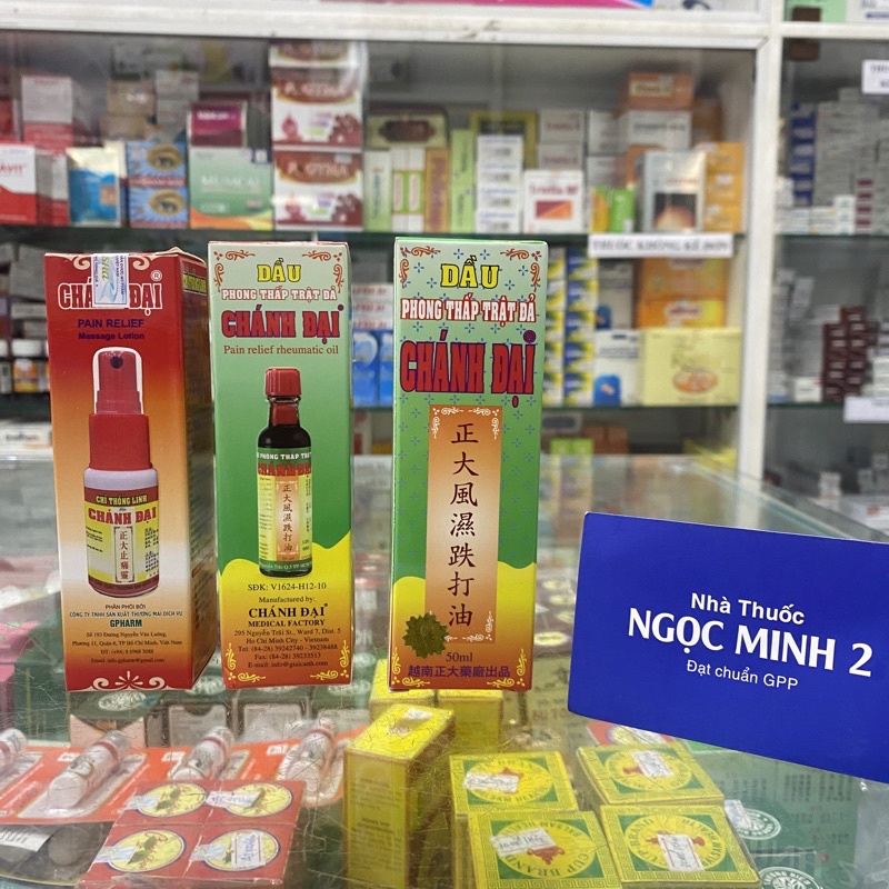 ✅ [Chính Hãng] Dầu phong thấp trật đả Chánh Đại xịt 40ml , chai lớn 50ml, chai nhỏ 10ml