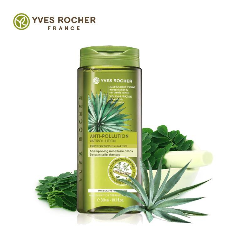 Dầu gội - xả Yves Rocher DETOX MICELLAR SHAMPOO 300ML - Anti Pollution