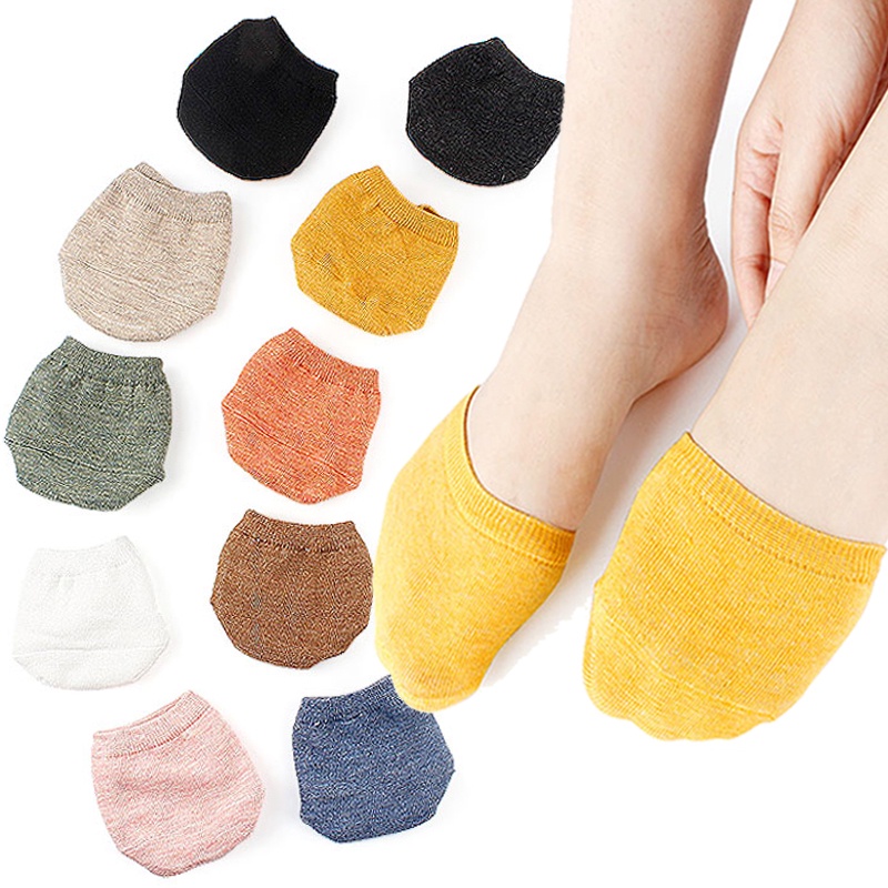 1 Đôi Vớ Che Ngón Chân Màu Sắc Kẹo Ngọt Dành Cho Nữ Vào Mùa Hè