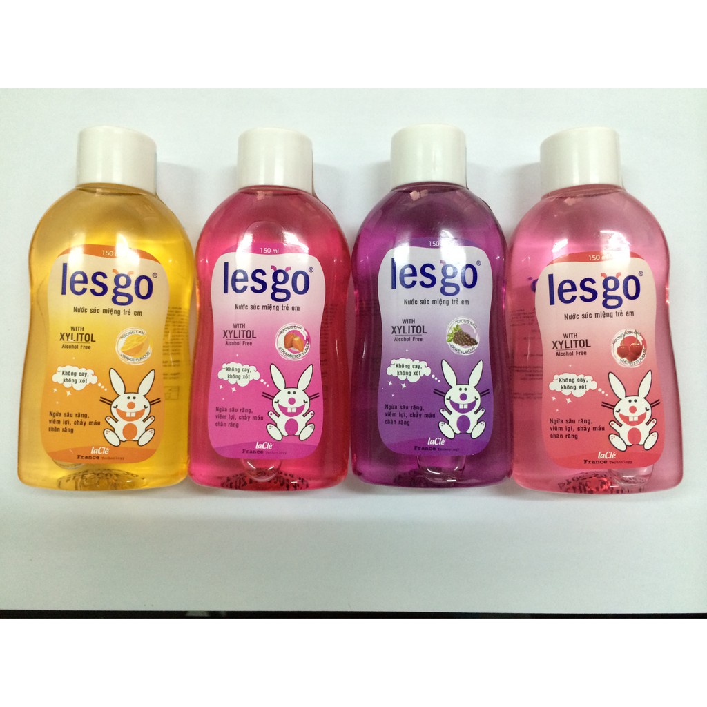 Nước súc miệng trẻ em Lesgo 150ml