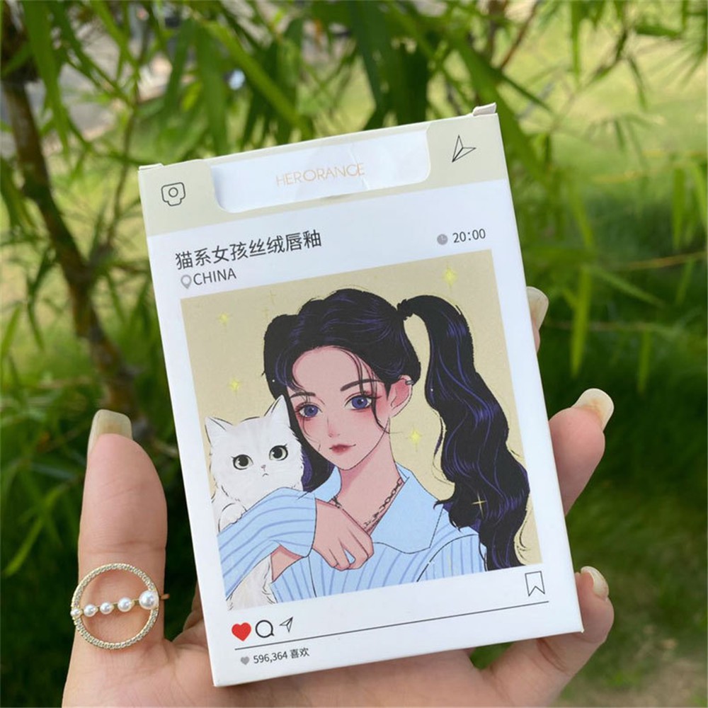[Hàng mới về] Bộ 5 son kem mịn lì như nhung thiết kế kiểu dáng hoạt hình đáng yêu | BigBuy360 - bigbuy360.vn