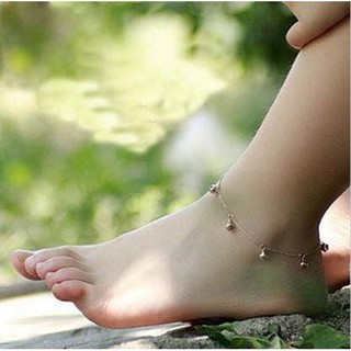 Lắc tay chân titan có chuông vàng 14k