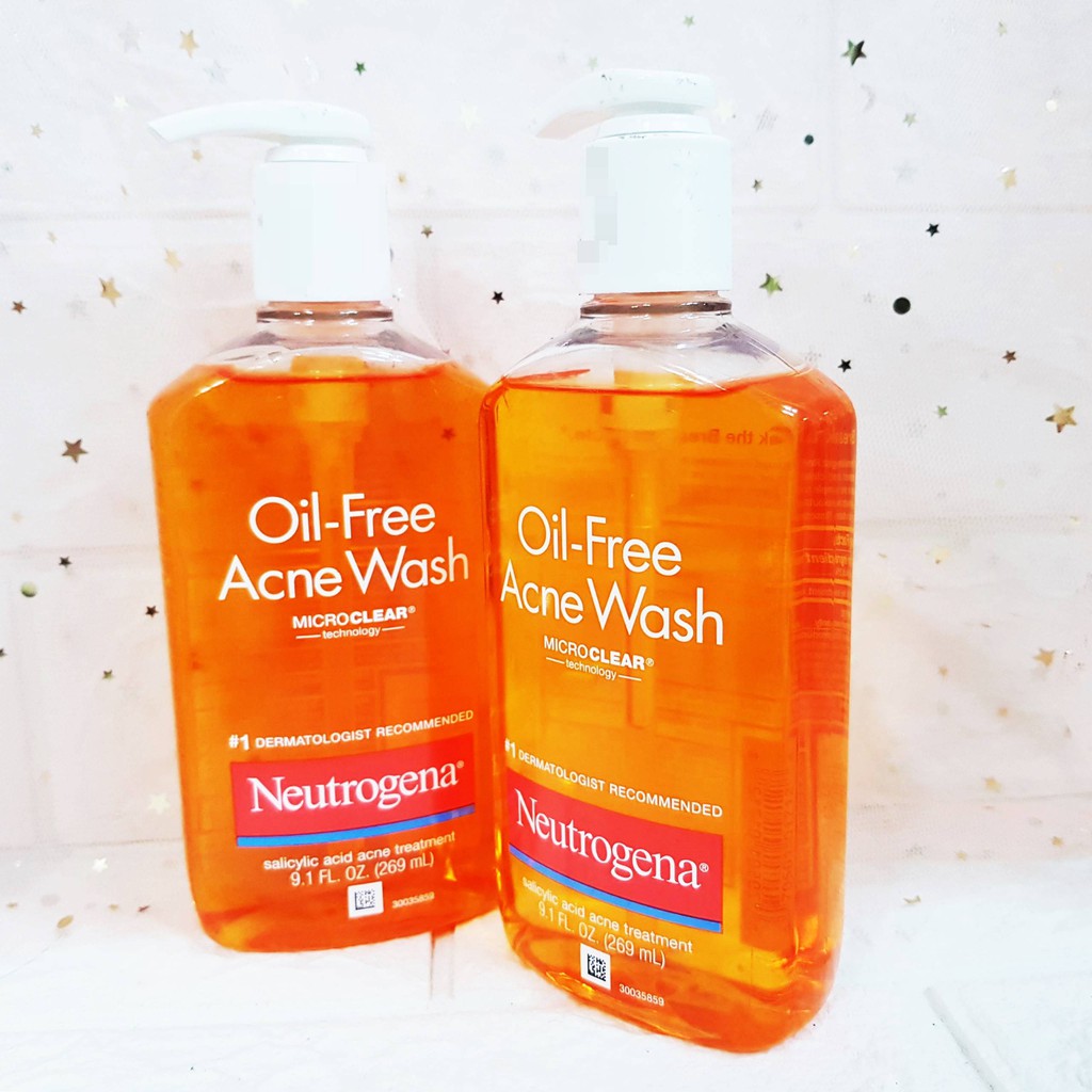 Sữa Rửa Mặt Mụn Neutrogena Oil-Free Acne Wash 269ml