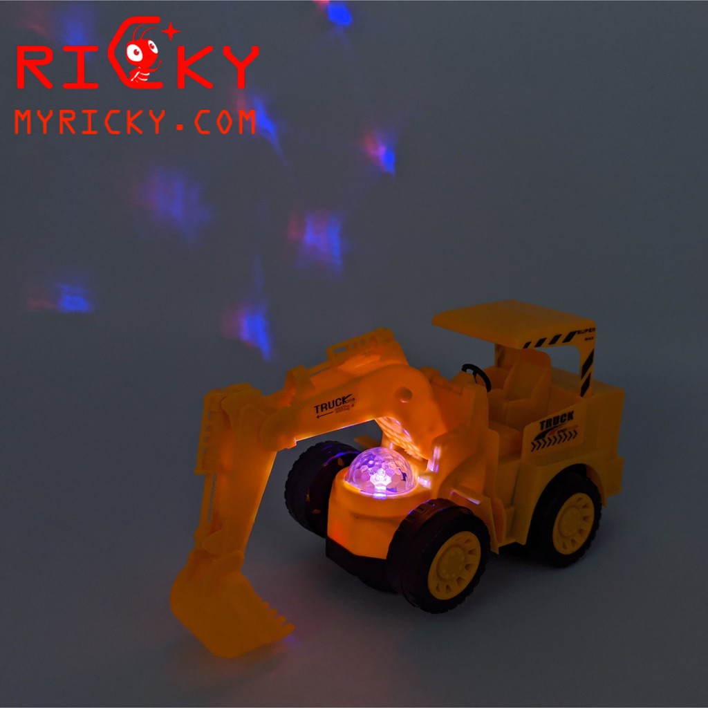 Xe múc nhạc đèn lái tự động TRUCK TOY