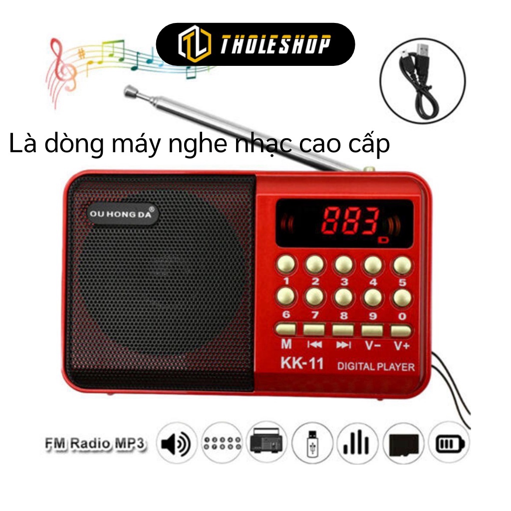 [SGD] Máy Nghe Radio - Máy Nghe Nhạc, Mini MP3, Radio KK-62, Âm Thanh Rõ Ràng 6152