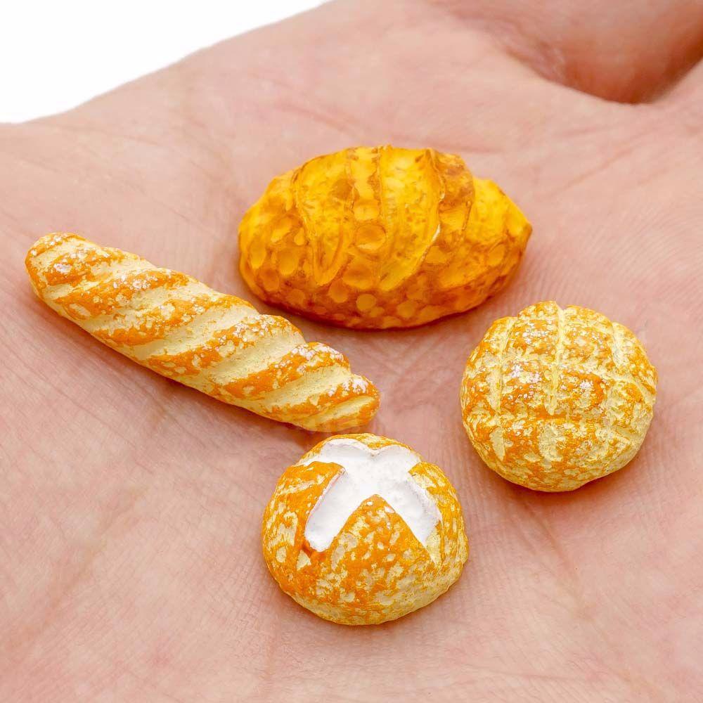 Bộ 4 Bánh Mì Đồ Chơi Tỉ Lệ 1 / 12 Dành Cho Bé