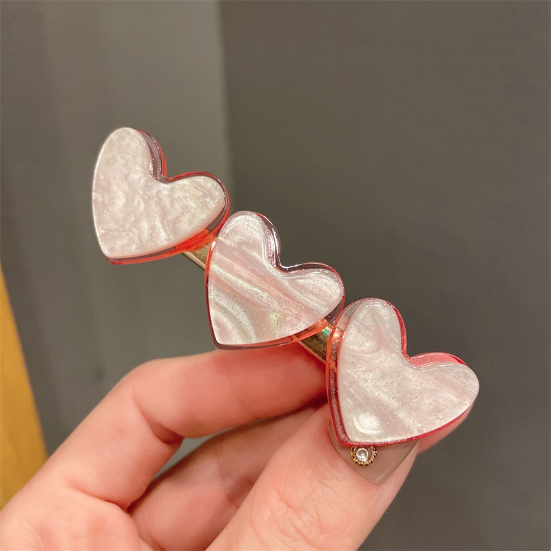 Kẹp Tóc Mỏ Vịt Màu Hồng Ngọt Ngào Phong Cách Hàn Quốc Nhật Bản Jiashucheng