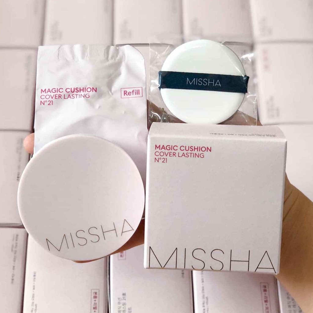 [Set 2 Lõi] Phấn Nước Missha Magic Cushion Cover Lasting SPF50+ PA+++