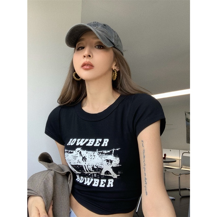 Áo Thun Tay Ngắn Phong Cách Hàn Quốc Thời Trang Cho Nữ