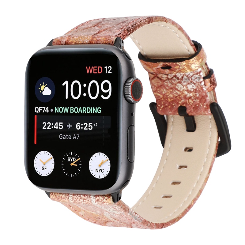 Dây Đeo Đồng Hồ Apple Watch 38mm / 40mm / 42mm / 44mm Họa Tiết Da Rắn Chất Lượng Cao