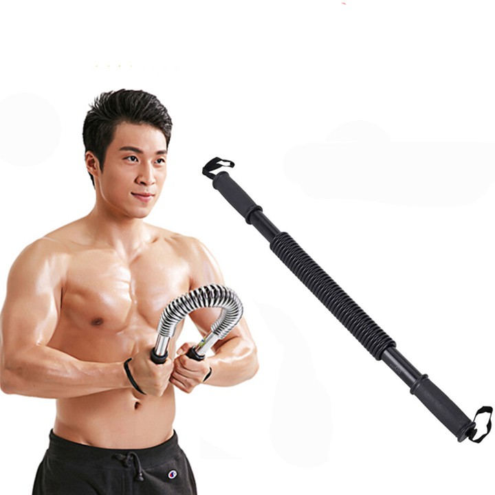 Combo 2 dụng cụ tập gym tại nhà hiệu quả kìm đếm số và gậy tập cơ tay Power Twister
