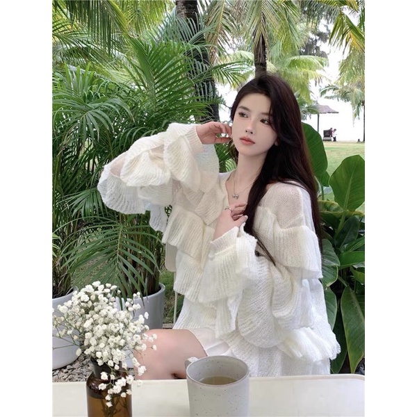 ✨💕Đầm babydoll tầng tay dài