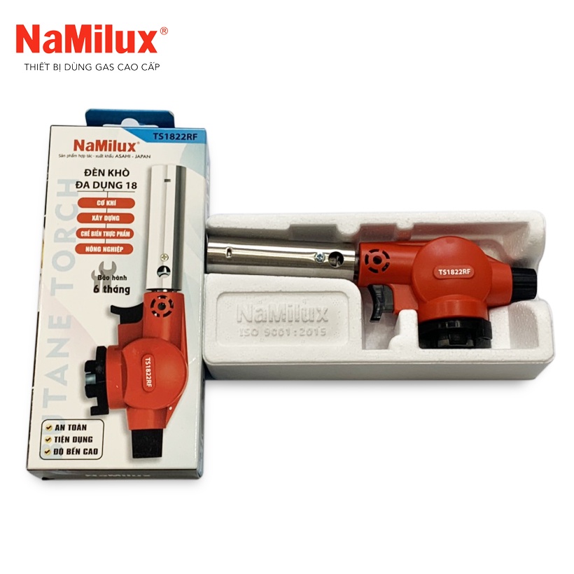 Đèn khò gas NAMILUX TS1822RF - [ HỎA TỐC ] - Đèn khè ga ECO 18 Công suất cao 1.8 kW - Hàng Chính Hãng