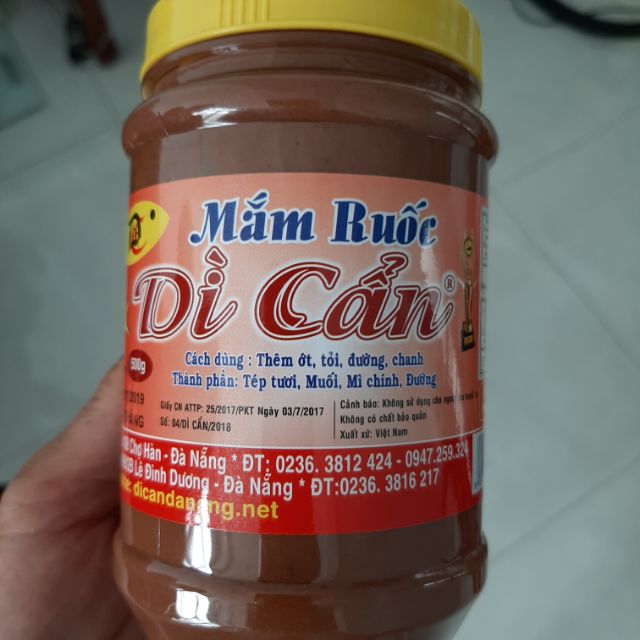 Mắm ruốc Dì Cẩn 500g (date luôn mới)