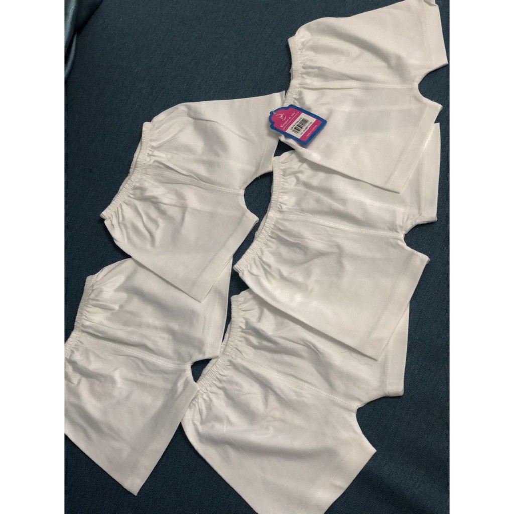 Quần đùi trắng cotton cho bé sơ sinh ( 3 đến 15 kg)