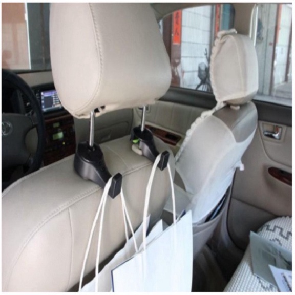 Bộ 2 Móc Treo Đồ Đa Năng Tiện Dụng Sau Lưng Ghế Xe Hơi Ô Tô, Chất Liệu Nhựa Cao Cấp dự bị