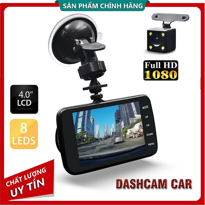 [CHÍNH HÃNG 4 INCH]Camera Hành Trình Onvizcam CX5 Ô tô trước sau full HD tích hợp 8 Đèn LED - 1080P