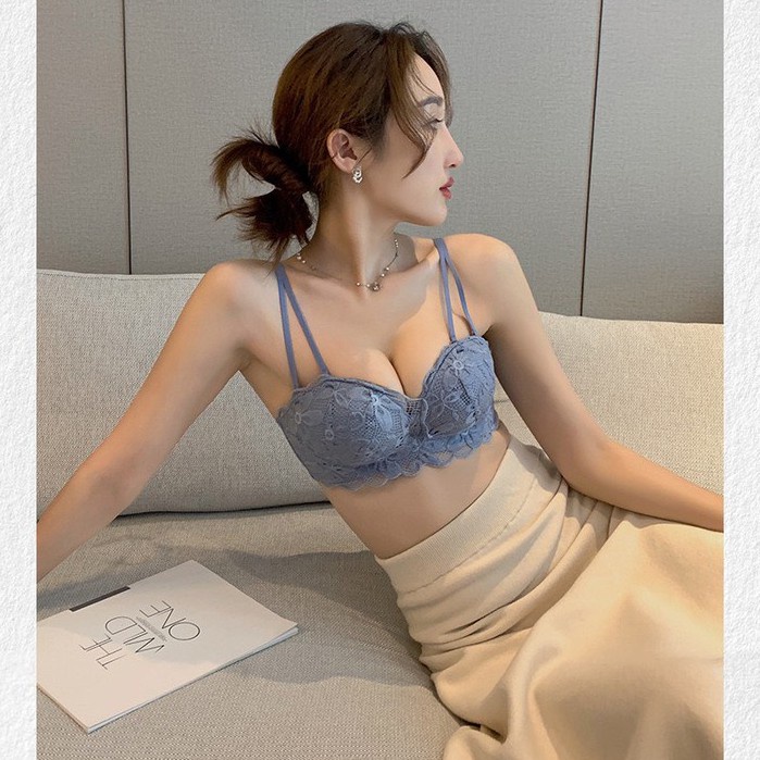 Áo Ngực Nữ không gọng - Áo Lót Nữ mềm mại thiết kế họa tiết ren hoa sexy quyến rũ mã AL16