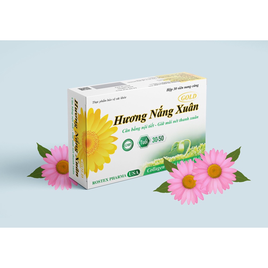 Viên uống tăng cường sinh lý nữ Hương Bảo Xuân  hỗ trợ đẹp da, giảm sạm da,  nám da,  cân bằng nội tiết tố - Hộp 30 viên
