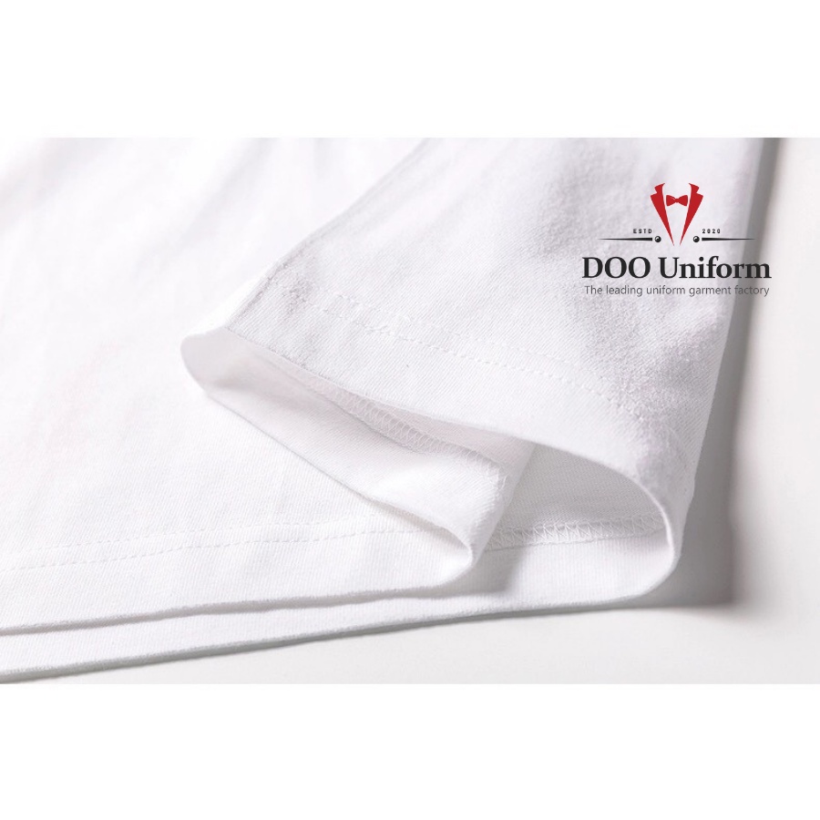 [DOO T-SHIRT] Áo Thun Trắng Unisex nam (Cotton 100% co giãn 2 chiều)