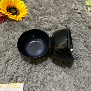 Chén cơm nhựa màu đen CO 02 10c