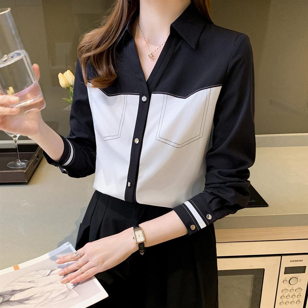 Áo Sơ Mi Chiffon Tay Dài Cỡ Lớn Thời Trang Sang Trọng Cho Nữ