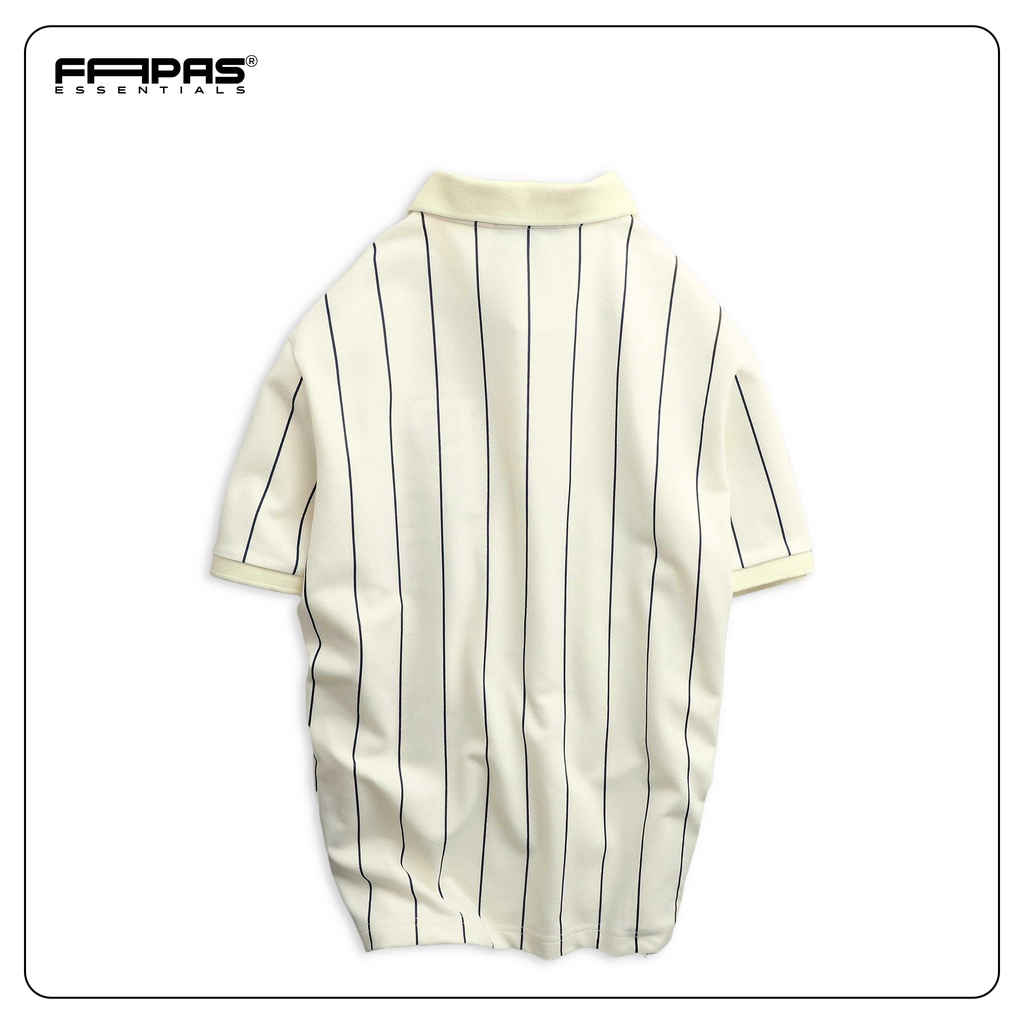 Áo Polo Nam FS Chất Vải CVC Mềm Nhẹ Co Giãn Tốt Họa Tiết Sọc Logo Thêu Tỉ Mỉ Phong Cách Trẻ Trung Form Chuẩn - FAPAS