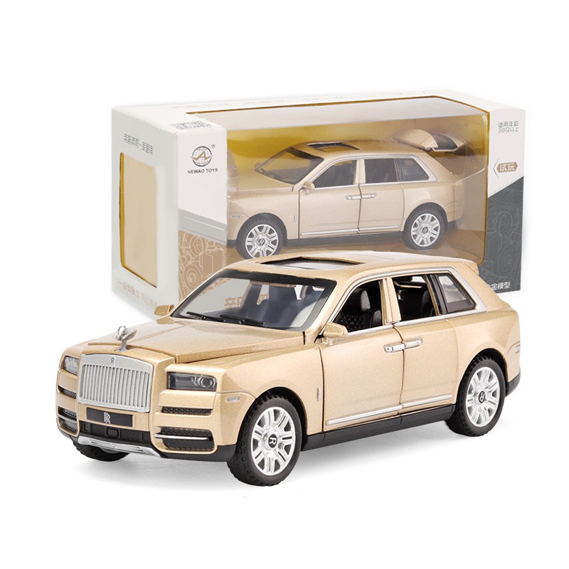 Xe mô hình tỉ lệ 1:32 Rolls Royce Cullinan, thân xe hợp kim, mở 6 cánh