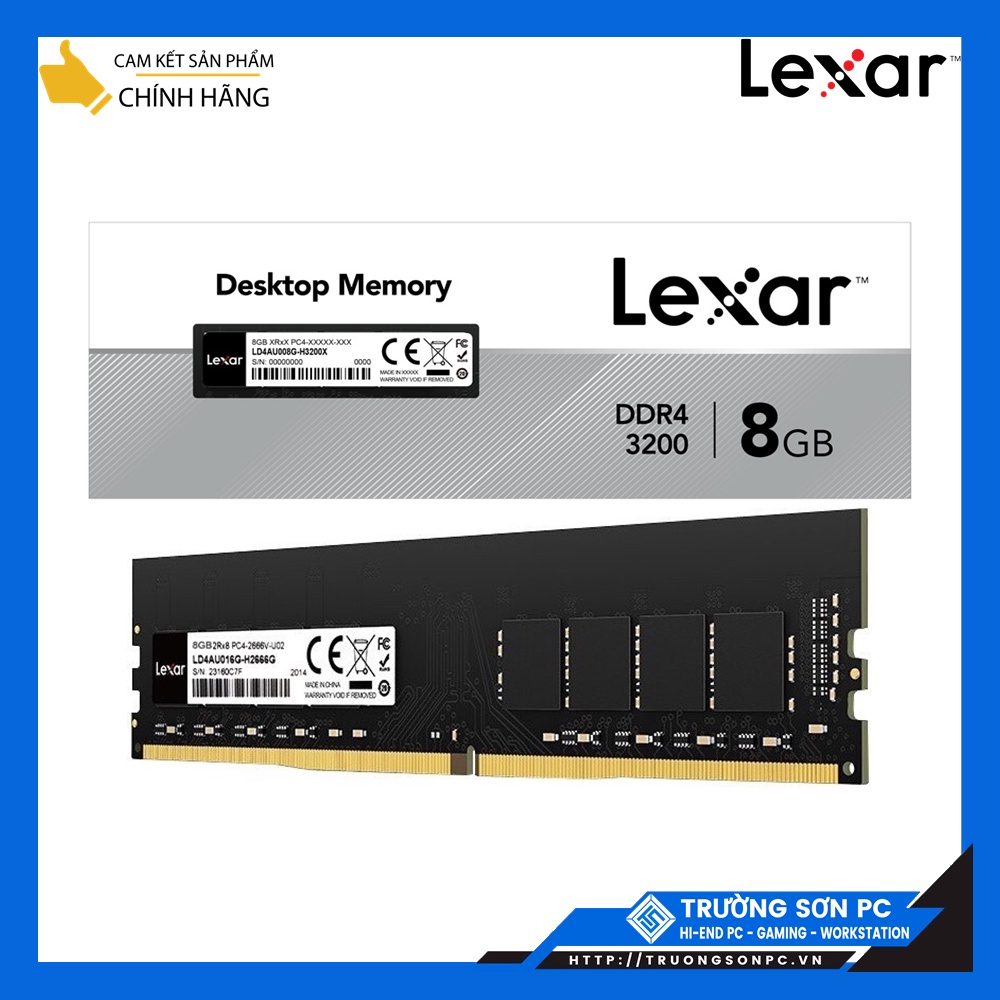 Ram PC Lexar DDR4 8GB bus 3200 MHz Lắp PC/ DDR3 ĐỒNG BỘ BÓC MÁY 4GB | Bảo Hành 36 Tháng