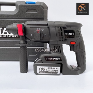 Máy khoan đục bê tông hitachi 199v 3 chức năng không chổi than
