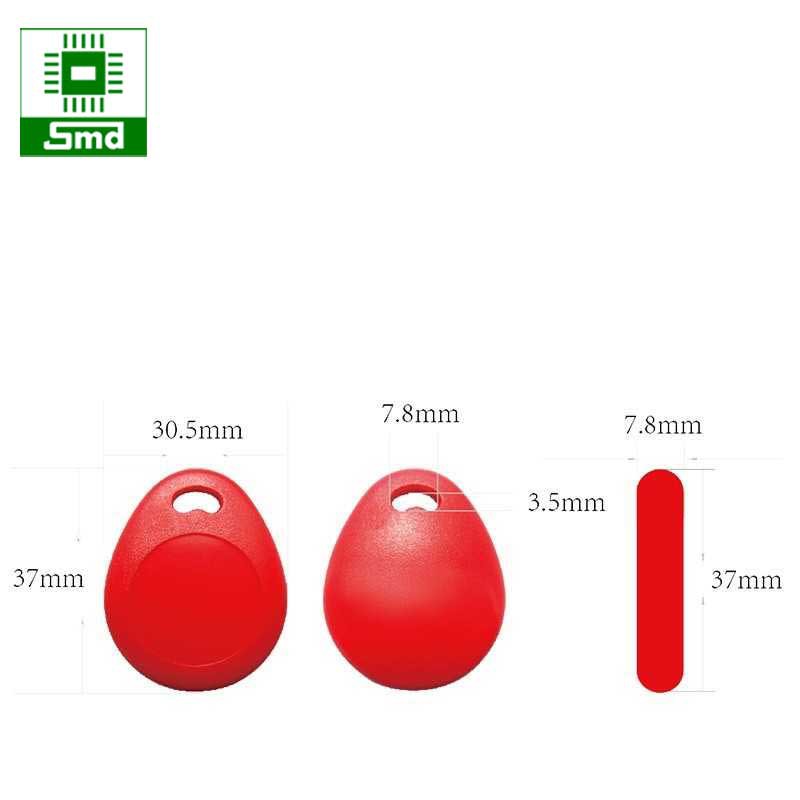 Thẻ RFID 125KHz loại thẻ trắng,tròn (ghi đọc nhiều lần)