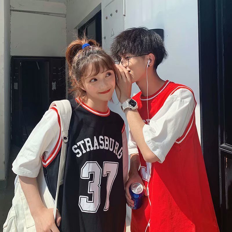 Áo thun nam nữ unisex dáng dấu quần phối tay số 37 trẻ trung cá tính/ Áo thể thao form rộng tay lỡ thời trang hàn quốc | BigBuy360 - bigbuy360.vn