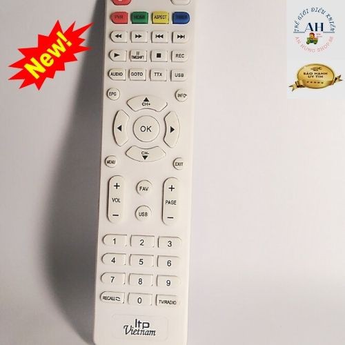 REMOTE ĐIỀU KHIỂN ĐẦU THU LTP VIỆT NAM  - ĐIỀU KHIỂN ĐẦU THU TRUYỀN HÌNH LTP VIỆT NAM MÀU TRẮNG