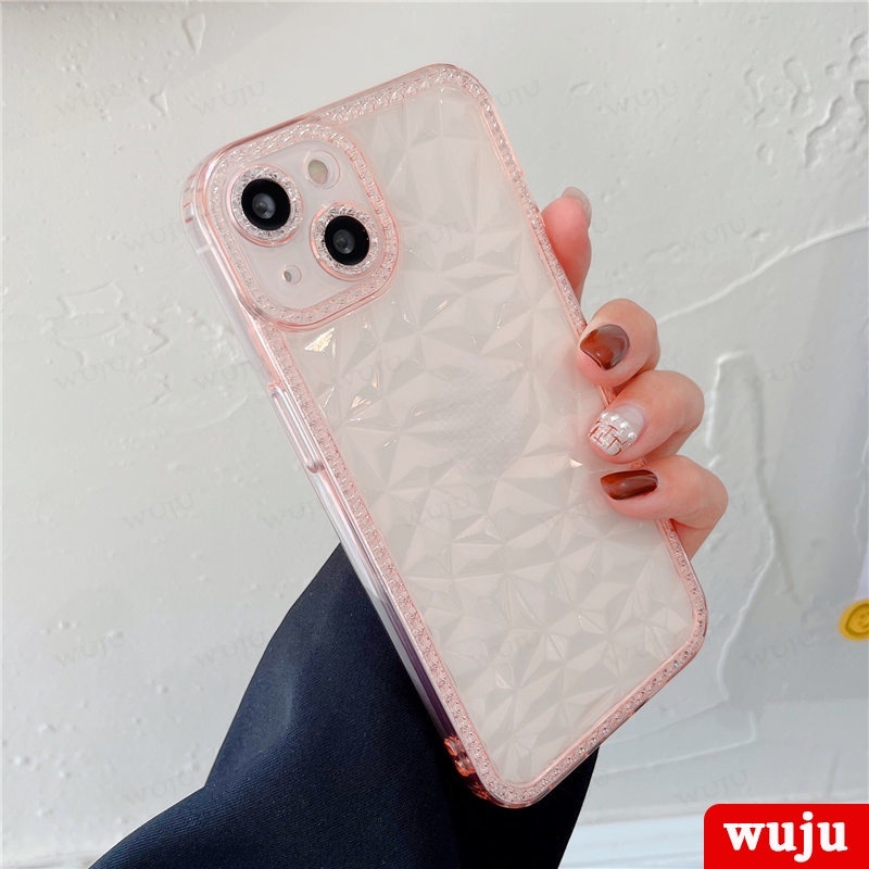 WUJU ốp lưng Mềm Tpu Trong Suốt Chống Sốc Lấp Lánh Tương thích Cho iPhone 11 12 13 Pro Max XS Max XR X 7 8 Plus SE 2020